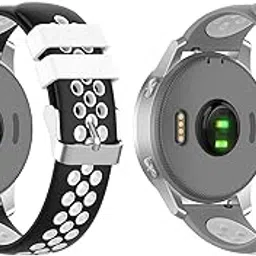 ECSEM Smart Watch Bands Compatible with Garmin Venu 2S 18MM Quick Release Straps Soft Silicone Waterproof Replacement Bands for Women Men-picture-15