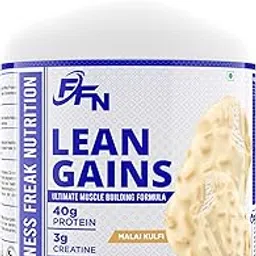 Fitness Freak Lean Gainer 5.5 lbs High-Protein, Moderate-Carb Formula for Lean Muscle Growth & Recovery, Low Fat, Nutrient-Enriched, Perfect for Clean Bulking & Performance (Malai Kulfi)-image-62