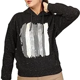 juelle Women Graphic Printed Hooded Viscose Rayon Pullover Sweatshirt-picture-35
