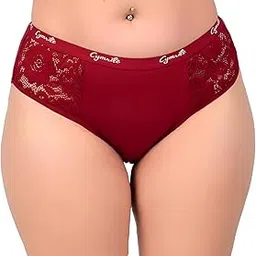 Soft Women's Cotton Net Panty Sexy Bikini Style Underwear with Lace Hipster Briefs Stretchable Skin Friendly Bikini Panties Girls Pack of 1-image-10