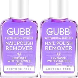 GUBB Nail Polish Remover Lavender | Nourishes nail | Acetone free | Gentle Nail Paint Remover - 30 Ml, Pack Of 2-picture-16