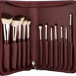 MARS Professional Makeup Brush Set of 12 | Long-Lasting | Soft & Synthetic Bristles | Easy-to-Hold & Precise Application for Face, Eyes & Brows (Maroon)-picture-7