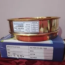 Test Sieve-250 Micron Stainless Steel Mesh with Brass Frame (Diameter 8 Inches) use for Laboratory ASTM No. 60 [BSS No. 60]-picture-50