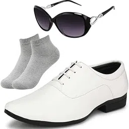 vitoria Prefered Looks l Men White Lace Formal Shoes with Light Gray Socks & Women Cheri-picture-34