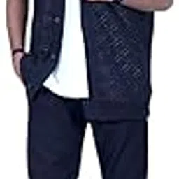 Mens Black+White Colour Co-Order Set-image-69