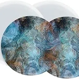 Silicone Resin Molds, 3 inch Round Mould for Coasters, Jewelry, Epoxy Art, DIY Projects. (3 inch, 2pcs)-image-51
