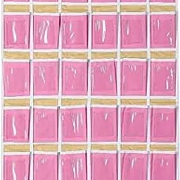 ATORSE Classroom Pocket Chart for Cellphones Pocket Organizer for Bedroom Dormitory Pink 36 Lattice-picture-16