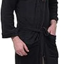 LUSHWRAPS Men Bath Robe Full Sleeve Cotton Bathrobe | Soft, Light, Compact & Highly Water Absorbent | Ideal for Swimming/Birthday/Anniversary/Diwali/Couple/Wedding Gift | 250 GSM-picture-24