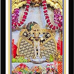Braj Art Gallery Shri Sanwaliya Seth Shringaar Darshan Photo Frame Size 13.5X19.5 Inches-image-1