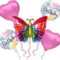 KITTER Butterfly Theme Birthday Party Decorations | Butterfly Theme Decoration Kit for Kids Birth day | Birth day Girl Decor for Kids Girls Birthday Party | Birth-day Decoration Kit for Girls-picture-17