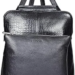 Genuine Leather Printed Design Backpack For Women's-image-39