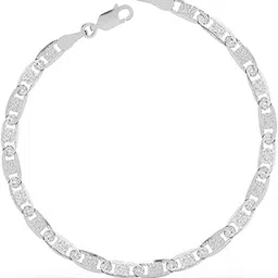 Pure 925 Sterling Silver Designer Men Bracelet, Rakhi for Bhai Brother | 8 inches |Gift for Men and Boys| With Certificate of Authenticity and 925 Stamp-image-13