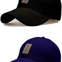 SELLORIA Acrylic Brand-Adjustable - Unisex Cap Quick Drying Sun Hat For Activites Sports Baseball Hat For Men And Women's Freesize (Pack Of 2) Multicolour-image-25