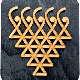 CraftAge - “Saraswati” Symbol of Hindu Goddess of Knowledge, Wisdom, and Learning - Fridge Magnet - 3D, Wooden, Handcrafted & Environment Friendly - Available in Red & Black Colour (Black)-picture-15