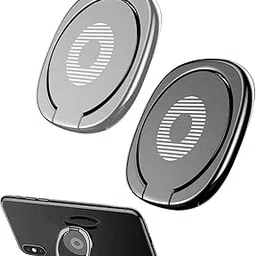 2Pcs Phone Holder for Hand, Phone Ring Grip, Phone Back Holder Grip, Secure Phone Grip for One-Handed Operation（Steel, Silver）-image-42