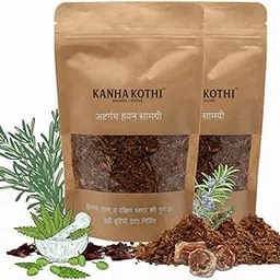 Ashtagandha Hawan Samagri –1000 GMS | 100% Natural & Chemical Free | Enriched with Pure Essential Oils | | Ideal for Havan, Puja, Yagya & Hawan Kund Dhoop-picture-22