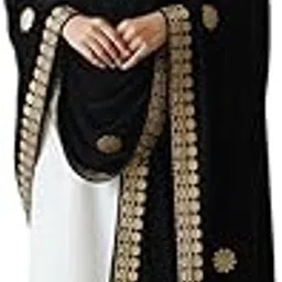 abhikart Velvet Heavy Border Gotapatti Design Embroidered Work Stunning Bridel Wedding Ceremony Dupatta Chunni For Ladies And Girls Length 2.25m Width 70cm-picture-46
