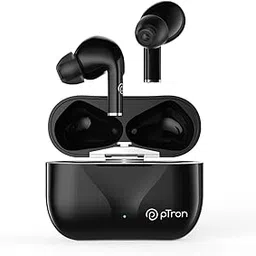 pTron Basspods P181 in-Ear TWS Earbuds with 32Hrs Total Playtime, Clear Calls, Bluetooth 5.1 Wireless Headphones, Stereo Audio, Touch Control, Type-C Fast Charging, IPX4 & Voice Assist (Pearl Black)-image-29