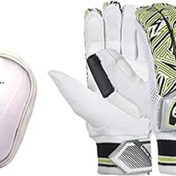 SG Ecolite RH Cricket Batting Gloves, Junior (Color May Vary) Tournament Abdominal Pads, Adult, Plastic, Multicolour-picture-12