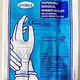 SURGICARE DISPOSABLE SURGICAL RUBBER GLOVES (6.5)-picture-22