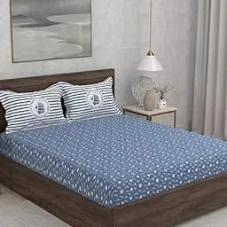 Portico New York Super King Size Flat Bedsheet with 2 Pillow Covers Hashtag (PNYHSHTG04)-picture-11