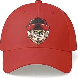 Amazon Brand - Anarva Unisex Printed Baseball Cap for Men & Women | Cool Beard Cartoon Graphic Cap | Adjustable Strap Casual Outdoor Sports Travel Cap Free Size-picture-24