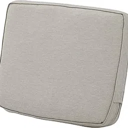 Classic Accessories Montlake Back Cushion Foam & Slip Cover, Heather Grey, 21x20x4 Thick-picture-34