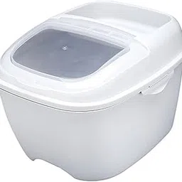 Merishopp Airtight Cereal Dispenser Food Containers for Rice Beans Candy Snacks Grey-picture-12