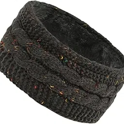 bnf Knitted Headband for Women Ear Warmer Knit Headband for Girls Winter Running Dark Gray Womens Accessories | Hats-picture-56