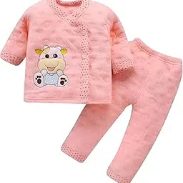tinytooth Born Baby Winter Wear Newborn Clothes Combo Set of Top & Pyjama Fleece Baby Boys & Girls Winter Suit Infant wear clothes, Gift For New Born Baby-picture-36