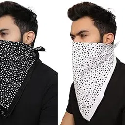 bismaadh Cowboy Paisley Novelty Star Print Multipurpose Headwrap Scarf Bandana For Men & Women Pack of 2-picture-10