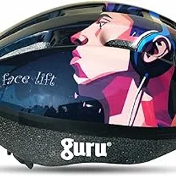 GURU Cycling Helmet, Light Weight with Superior Ventilation, Helmet for Mountain, Road Bike & Skating Helmet with Premium Black EPS Foam Lining, Ideal for Adults and Kids-picture-27