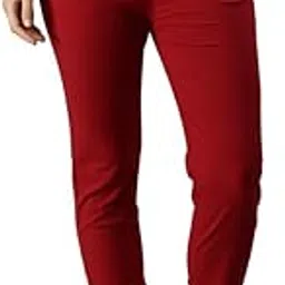 soch Womens Red Viscose Solid Ankle Length Pant-picture-37