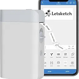 Mini Bluetooth Thermal Label Printer Refillable Portable Inkless Mini Sticker with 3 Tapes for School Office Kitchen Bedroom-picture-45