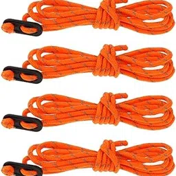 Merishopp 4pcs Camping Tent Guyline Reflective Nylon Rope & Adjusters 4pcsx2m Orange A Sporting Goods|| Outdoor Sports|| Camping & Hiking|| Tents & Canopies|| Tent & Canopy Accessories-image-73