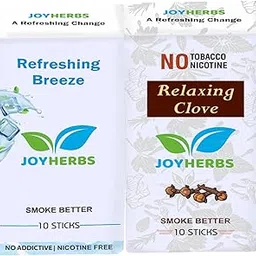 JOYHERBS Herbal Cigarettes 100% Tobacco And Nicotine Free Combo Pack Of Refreshing Breeze & Clove Flavour Smoke (20 Sticks) - Made with Ayurvedic Herbs(Tobacco Alternatives) | Non Addictive-picture-14
