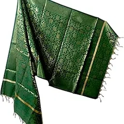 aripan Banarasi silk blend dupatta traditional with hand woven fancy chunni for women and girls free size 2.25m festival looks bridal pack of 1pcs-picture-24
