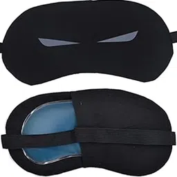 JK ENTERPRISE Designed Printed Eye Mask With Cooling Gel Used For Night Deep Sleep Dark Circles Puffy Dry Fatigue Eyes Suitable for Men Women-picture-52