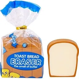 Icitsoz Toast Bread Erasers, Pencil Erasers, Cute Bread Shape Eraser, Student Supplies, Eraser Gift, Correction Supplies, Rubber (4)-picture-20