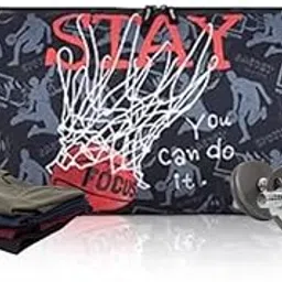 Echo Boomers Basketball Sport Print Black Duffel Bag - Adventure with Athletic Flair-picture-27