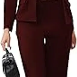 florely Women's Lycra Solid Three Piece Outfits Blazer Co-Ord Set Women Outdoor Wear Maxi Dress Crop top Party Dress Stylish Latest Dresses-picture-47