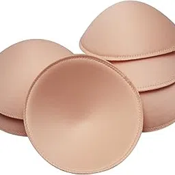 3 pairs Round Soft Bra Inserts Pads Removable Sport Bra Cups inserts Mastectomy Bra Inserts For Bikini Top Swimsuit-image-1
