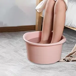 Merishopp Foot Massage Basin Foot Bath Tub Convenient Height 7.5inch for Women and Men Pink |Health & Beauty | Nail Care Manicure & Pedicure | Spas Baths & Supplies-image-2