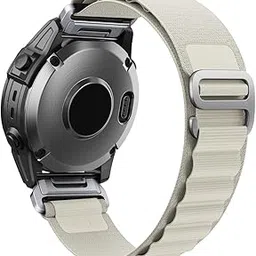 Premium Nylon Strap 22mm for Garmin Forerunner 945, Fenix 5, 6, 7 Smartwatch - Alpine Loop-image-2