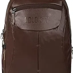 gold sky 30 liters Faux Leather Laptop Backpack Travel for Men and Women for 15.6 Inch Laptops-picture-39