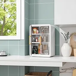 Leawall 3-Layer Wall-Mounted Storage Cabinet with Doors Multipurpose Kitchen & Bathroom Organizer Durable Space-Saving Kitchen Spice Rack & Bathroom Storage Cabinet-picture-20