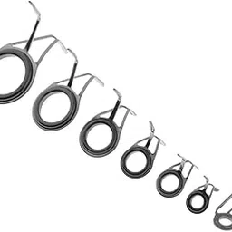MERISHOPP 7pcs Ceramic Ring Eyes Fishing Rod Guides Double Leg Stainless Steel Frame | Sporting Goods | Fishing | Rods | Rod Building & Repair | 7 Pieces Fishing Rod Guides-image-38