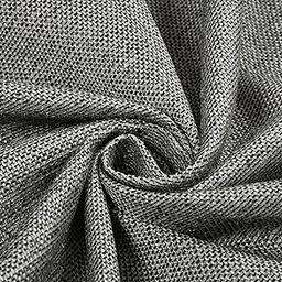 FRESH FROM LOOM Unstiched Jute Plain Solid Fabric Rich Cloth For Sofa Fabric - Cushion - Table Cloth - Curtain Fabric (Lenth X Width - 394 X 55 Inch/1000 X 140 Cm - 10 Meter | Grey)-image-21