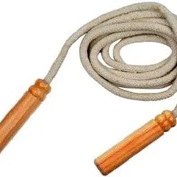 One Ton Wooden Handle Skipping Rope Cotton Cloth made Tangle-Free ideal for Men Women Weight Loss Kids Girls Children Adult Exercise Workout-image-76