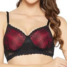 clovia Women's Lace Padded Non-Wired Full Cup Bra-picture-19